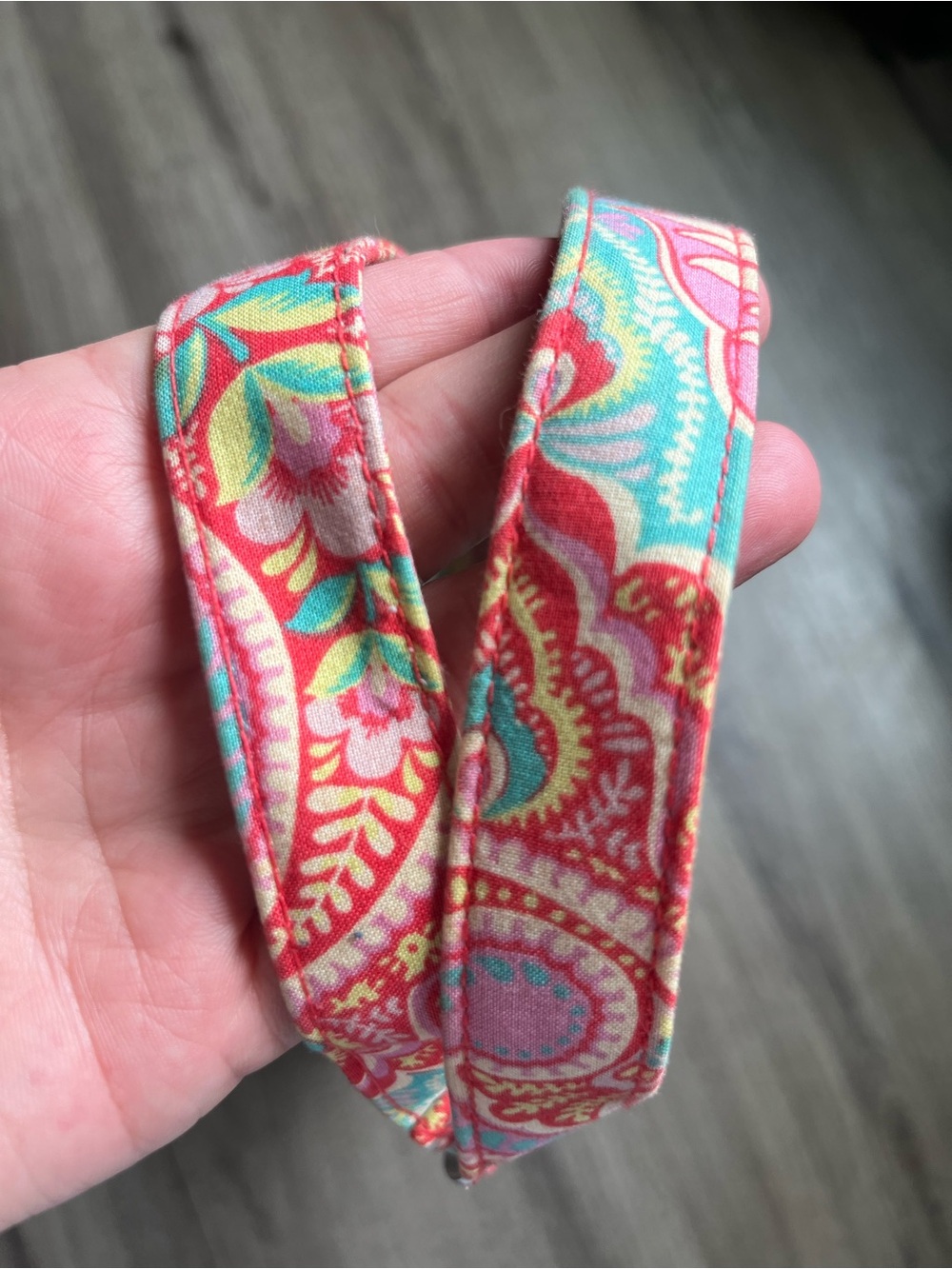 Vera Bradley Coral and Teal Quilted Crossbody Bag - Picture 4 of 5